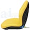 A & I Products Seat, Lawn & Garden, UTV, Tractor, Skidsteer, Yellow Vinyl 29" x19" x15" A-LGT125YL - alternate 2